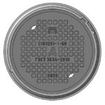 Чугунный люк средний С(В125)-Д-1-60 1Т-5388-00.00