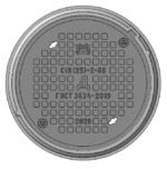 Чугунный люк средний С(В125)-Д-2-60 1Т-5388-00.00